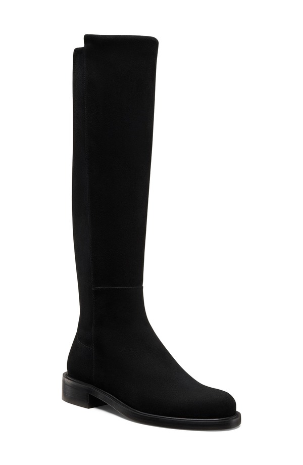 スチュアート ワイツマン レディース シューズ ブーツ・レインブーツ Stuart Weitzman 5050 Gisele Knee High Boot Black Suede ブラック|ReVida 店