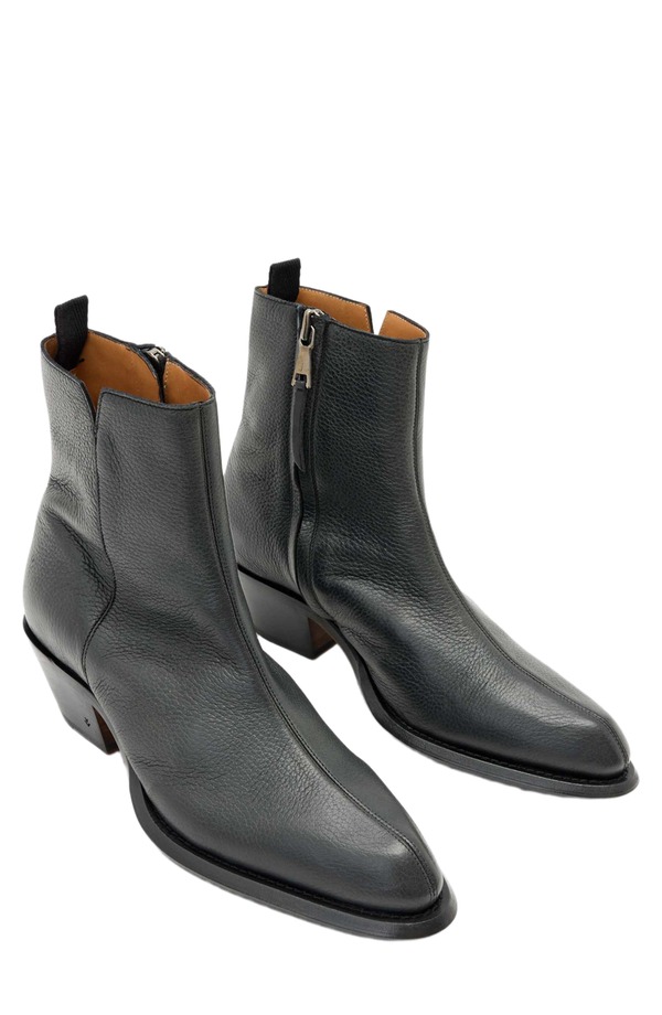 ジョンバルベイトス メンズ シューズ ブーツ・レインブーツ John Varvatos Wainwright Center Seam Genuine Calf Hair Boot Black 黒いこと
