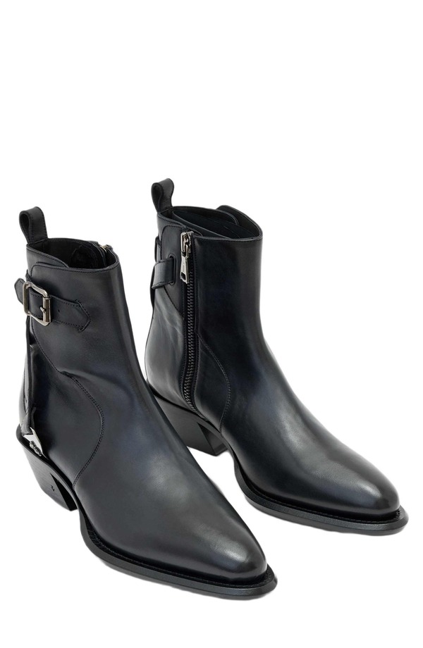 ジョンバルベイトス メンズ シューズ ブーツ・レインブーツ John Varvatos Crosby Saddle Jodhpur Boot Black 黒いこと