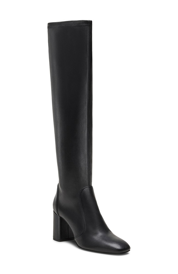 スチュアート ワイツマン レディース シューズ ブーツ・レインブーツ 踵 Stuart Weitzman Lucie Knee High Block Heel Boot Black 黒いこと