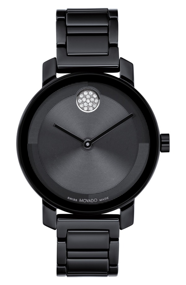 モバド メンズ アクセサリー 腕時計 Movado Bold Evolution 2.0 Bracelet Watch, 34mm Black ブラック|ReVida 店