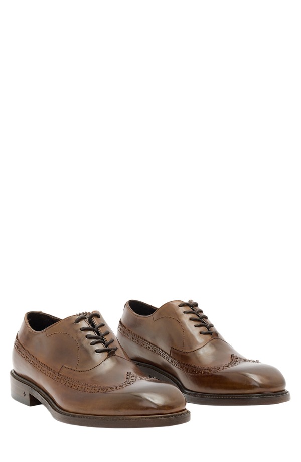 ジョンバルベイトス メンズ シューズ オックスフォード なめし革 John Varvatos Harrison Longwing Leather Oxford Ghurka