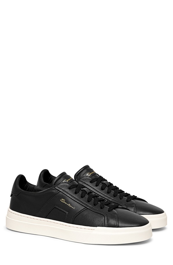 サントーニ メンズ シューズ スニーカー Santoni DBS4 Sneaker Black-N01 黒いこと 靴-スニーカー