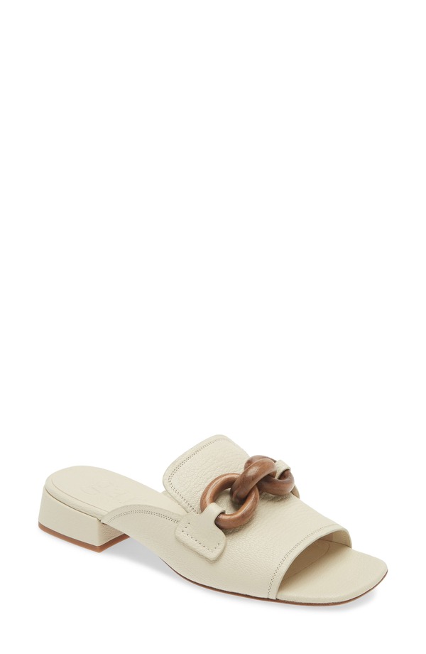 ペドロガルシア レディース シューズ 踵 サンダル Pedro Garcia Enna Slide Sandal Ivory Walnut 象牙色