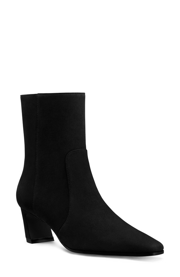 スチュアート ワイツマン レディース シューズ ブーツ・レインブーツ Stuart Weitzman Stassi Zip Bootie 50 Black Suede ブラック