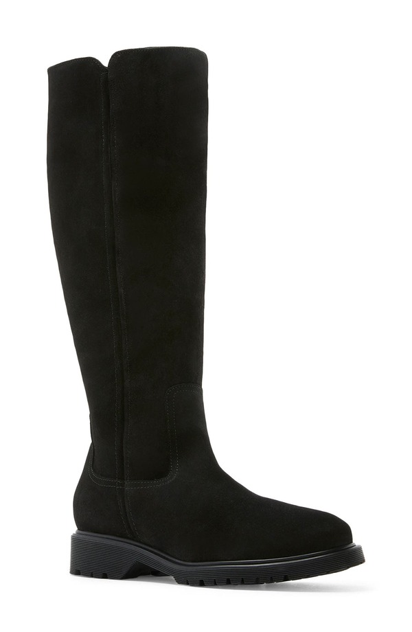 ラカナディアン レディース シューズ ブーツ・レインブーツ La Canadienne Harry Waterproof Knee High Boot Black Suede 黒いこと