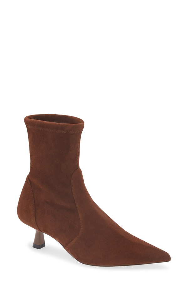 スチュアート ワイツマン レディース シューズ ブーツ・レインブーツ Stuart Weitzman Stuart Supersculpt Pointy Toe Bootie 50 Deep Coffee コーヒー 106,590円