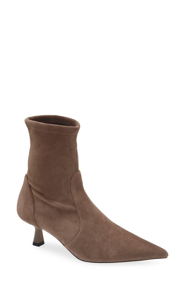 スチュアート ワイツマン レディース シューズ ブーツ・レインブーツ Stuart Weitzman Stuart Supersculpt Pointy Toe Bootie 50 Taupe トープ