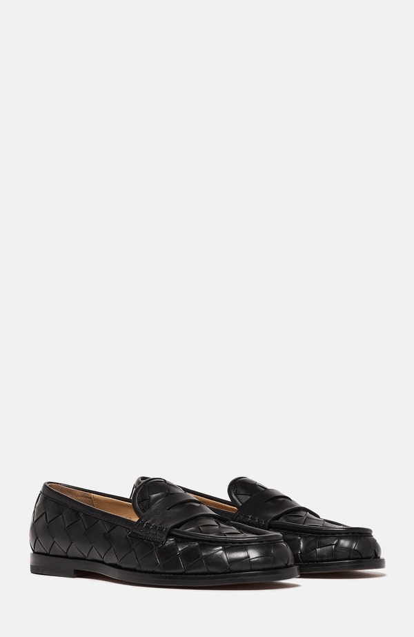 スカロッソ メンズ シューズ 置き目毛革 SCAROSSO Gerald Loafers Black - Calf 黒いこと