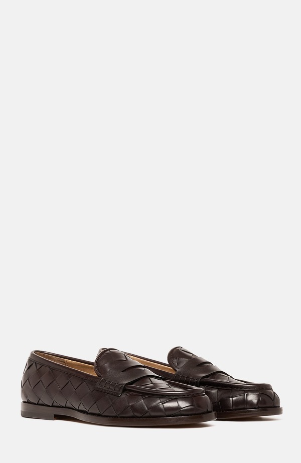 スカロッソ メンズ シューズ 置き目毛革 SCAROSSO Gerald Loafers Dark Brown - Calf 赤銅色
