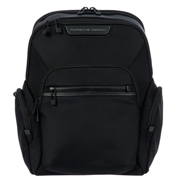 ポルシェデザイン メンズ バッグ バックパック・リュックサック レザー Porsche Design Roadster Leather EVO Backpack Expandable M Black ブラック｜ReVida 店