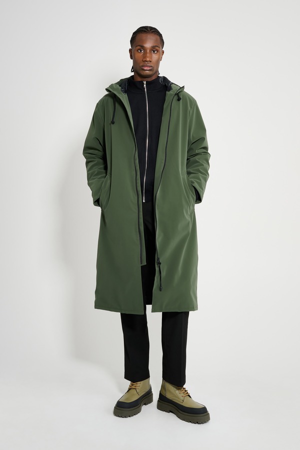 ストゥッテルハイム レディース アウター ジャケット・ブルゾン コート Stutterheim Stockholm Long Matte Winter Coat Green グリーン