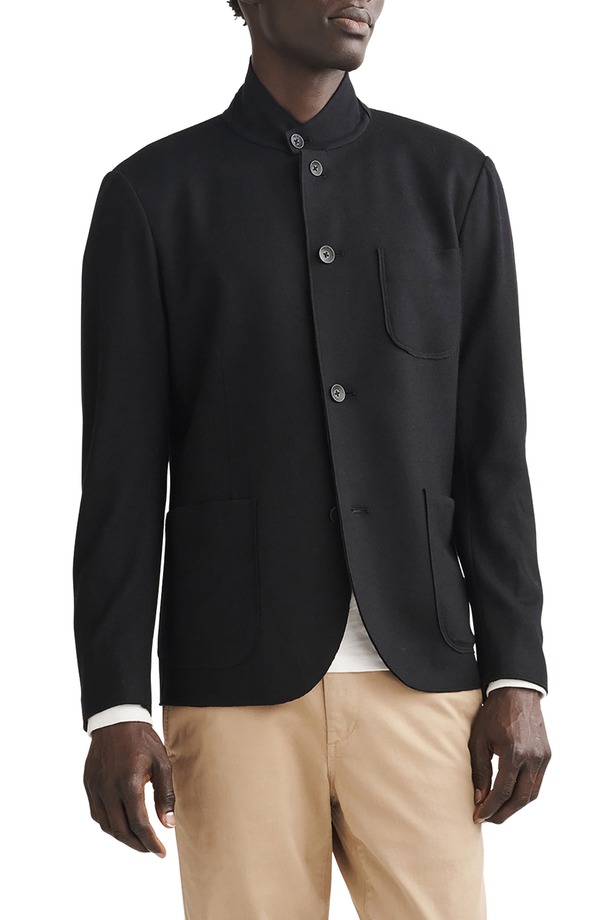 ラグアンドボーン メンズ アウター ジャケット・ブルゾン ウール カーディガン rag & bone Prospect Japanese Wool Cardigan Blk