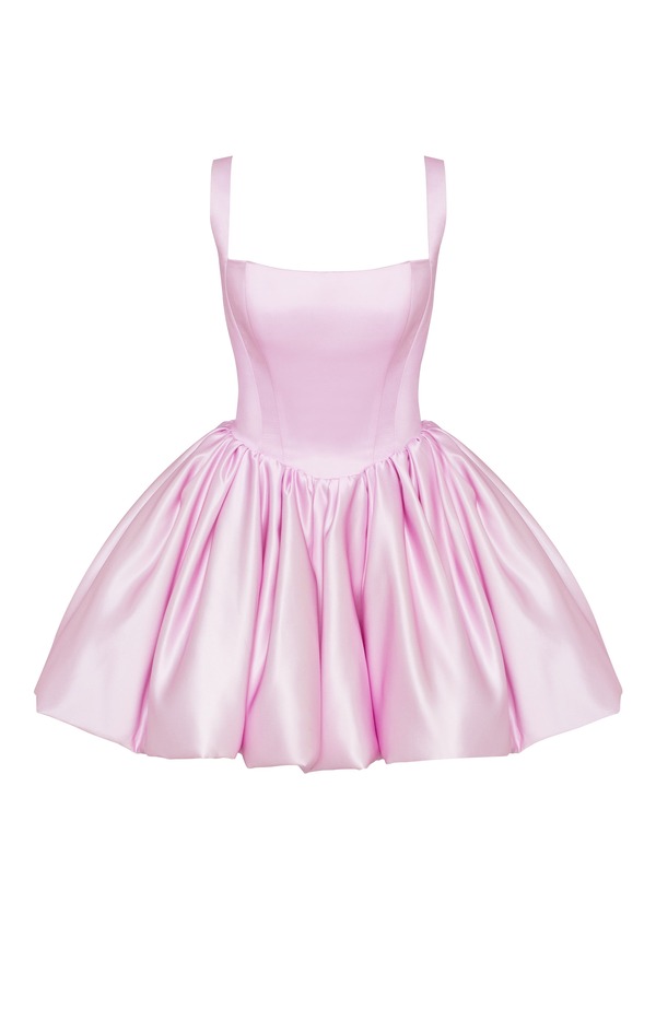 ミルカ レディース トップス ワンピース ミニ スカート Milladorable pink mini dress with puffy skirt Pink ピンク
