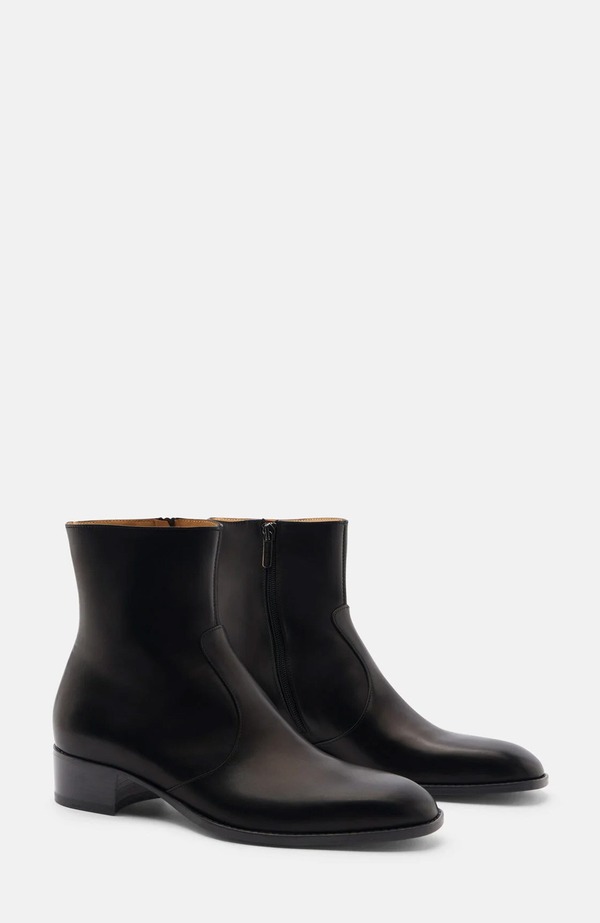 スカロッソ メンズ シューズ ブーツ・レインブーツ SCAROSSO Warren Boots Black - Calf 黒いこと