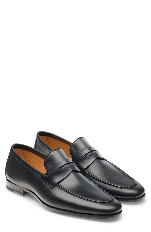 マグナーニ メンズ シューズ 置き目毛革 Magnanni Sasso Penny Loafer Black 黒いこと