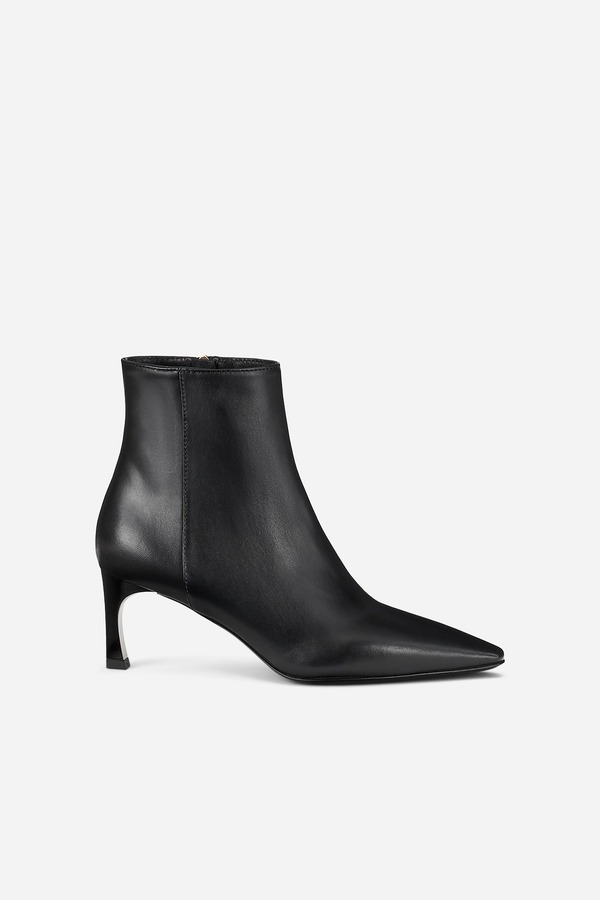 エージーエル レディース シューズ ブーツ・レインブーツ アンクル なめし革 踵 AGL Taylor Heeled Ankle Boot inappa Leather Black 黒いこと