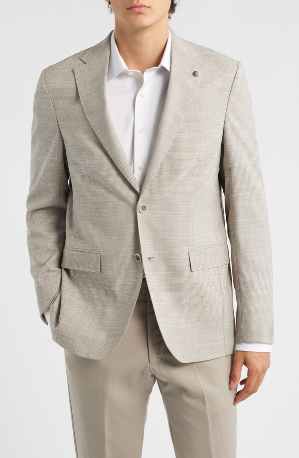 ジャックビクター メンズ アウター ジャケット・ブルゾン ウール シルク コート Jack Victor Midland Sand Textured Wool & Silk Sport Coat Sand サンド