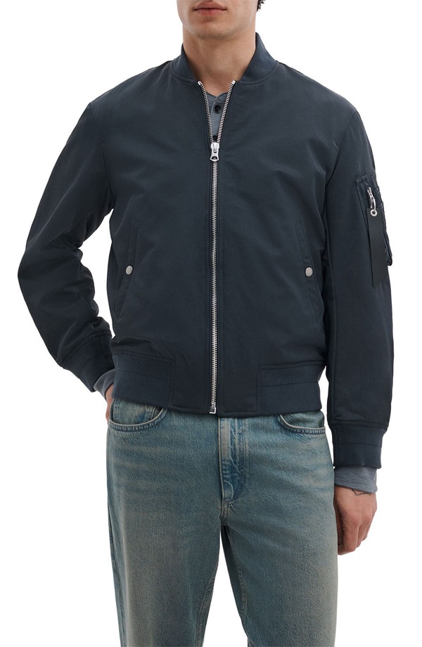 ラグアンドボーン メンズ アウター ジャケット・ブルゾン ナイロン rag & bone Manstonylon Bomber Jacket Navy ネイビー