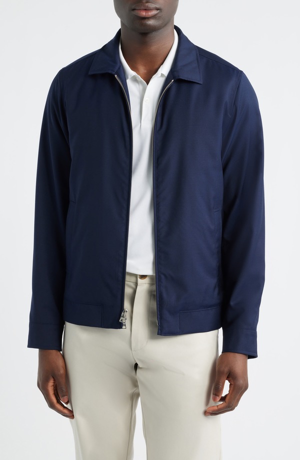 ピーター・ミラー メンズ アウター ジャケット・ブルゾン ウール Peter Millar Crown Crafted Excursionist Merino Wool Jacket Navy ネイビー