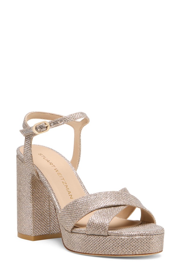 スチュアート ワイツマン レディース シューズ 踵 プラットホーム サンダル Stuart Weitzman Dayna Platform Sandal Poudre