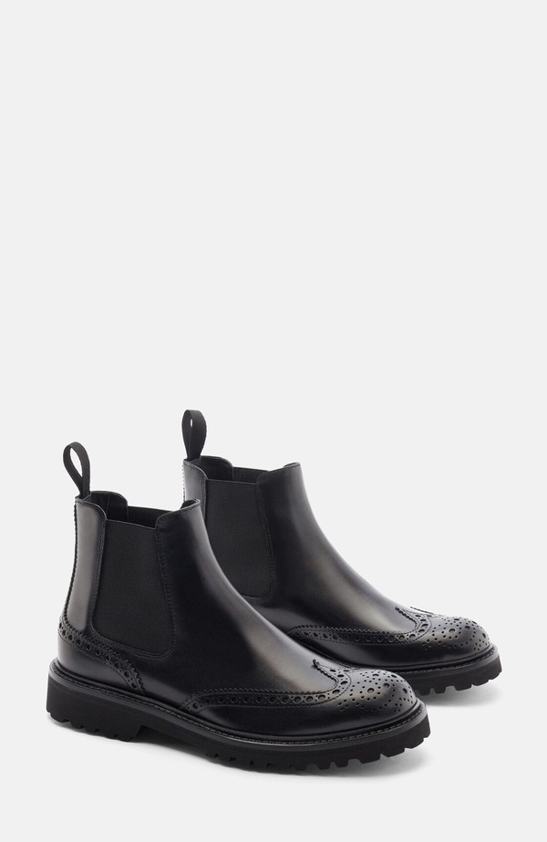 スカロッソ レディース シューズ ブーツ・レインブーツ チェルシーブーツ チェルシー SCAROSSO Poppy Chelsea Boots Black - Polished Calf 黒いこと