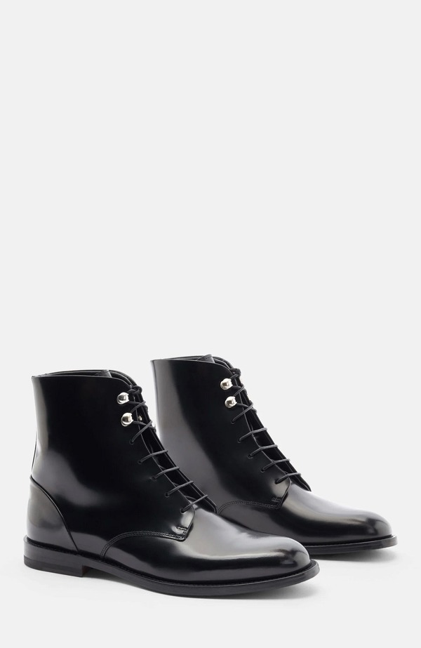 スカロッソ レディース シューズ ブーツ・レインブーツ SCAROSSO Eva Boots Black Calf 黒いこと