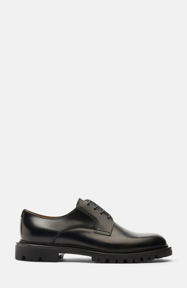 スカロッソ メンズ シューズ SCAROSSO Wooster III Derbies Black - Brushed Calf 黒いこと