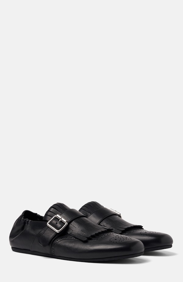 スカロッソ メンズ シューズ モンクストラップ モンク SCAROSSO Julian Monk Strap Shoes Black - Calf 黒いこと