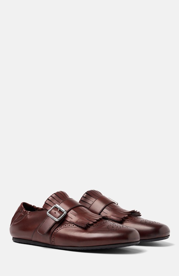 スカロッソ メンズ シューズ モンクストラップ モンク SCAROSSO Julian Monk Strap Shoes Cognac - Calf