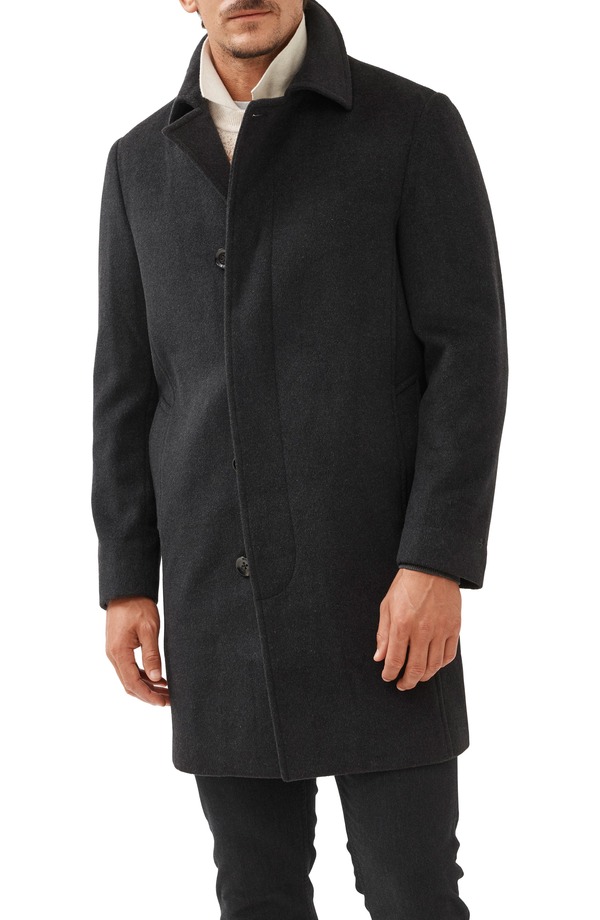 ロッドアンドグン メンズ アウター ジャケット・ブルゾン ウール コート Rodd & Gunn 'Archers' Wool Blend Overcoat Granite|ReVida 店
