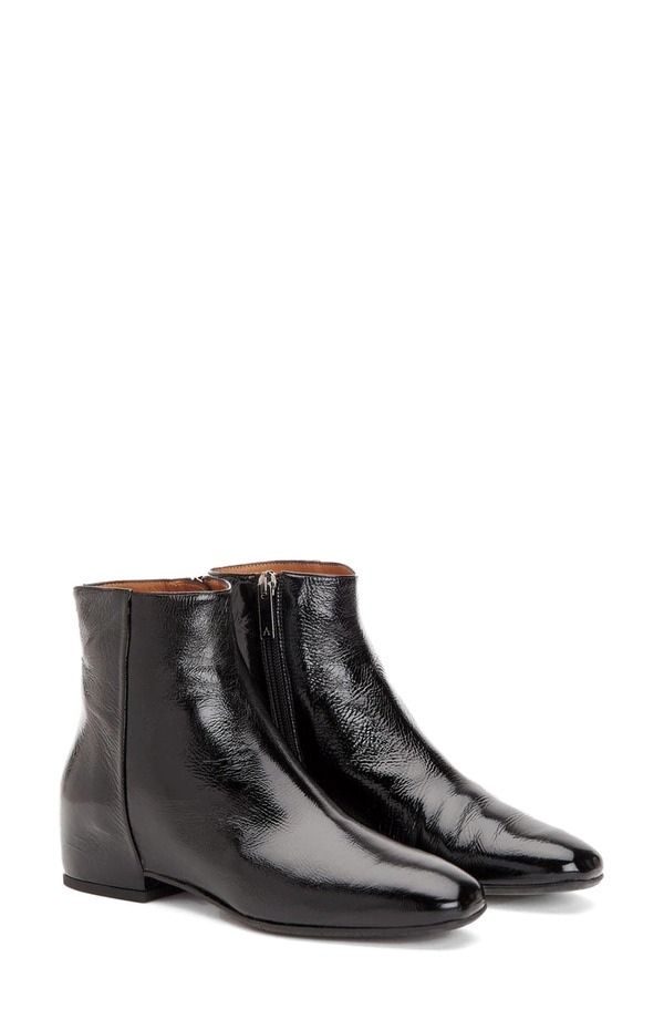 アクアタリア レディース シューズ ブーツ・レインブーツ Aquatalia Ulyssa Weatherproof Bootie Black Patent 黒いこと