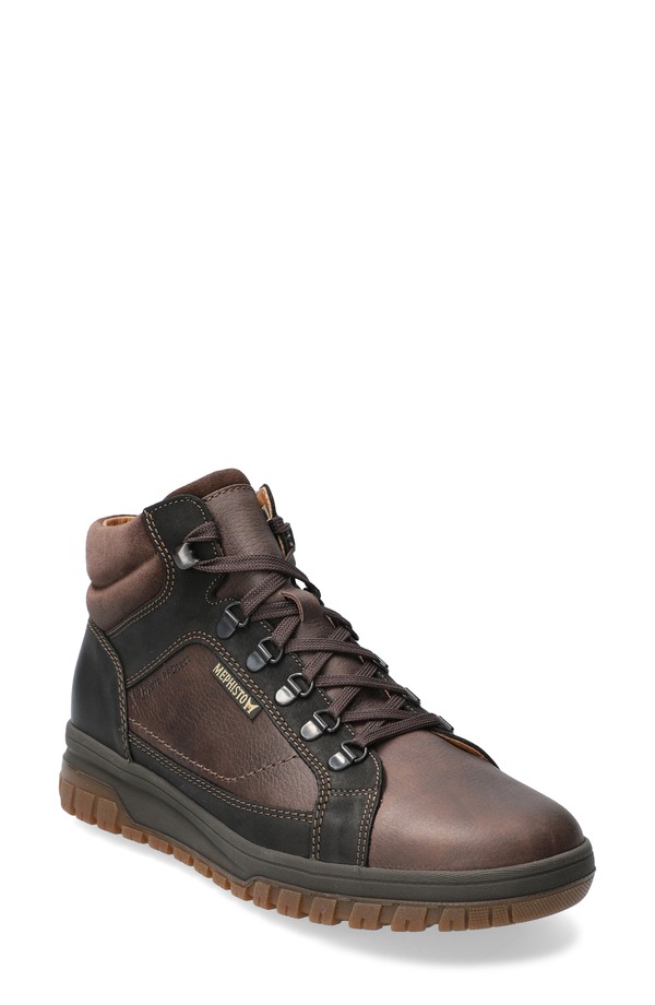 メフィスト メンズ シューズ ブーツ・レインブーツ レース Mephisto Pitt Mid Lace-Up Boot Dark Brown ブラウン|ReVida 店