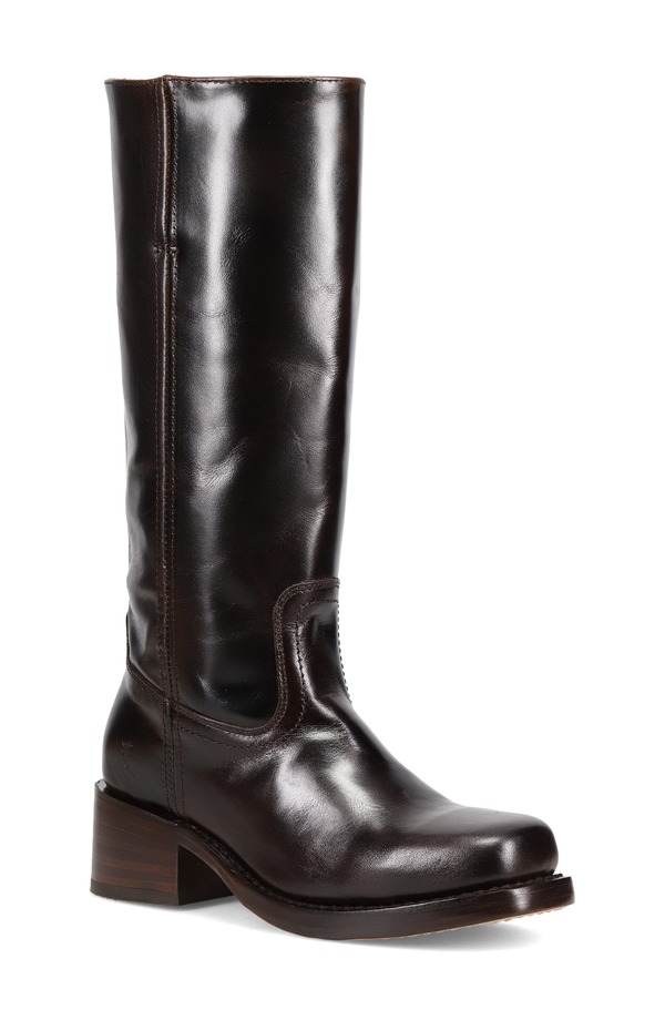 飛球 レディース シューズ ブーツ・レインブーツ Frye Campus Knee High Boot Bourbon