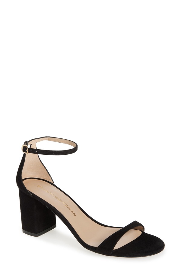 スチュアート ワイツマン レディース シューズ 踵 サンダル Stuart Weitzmanudist Block 75 Sandal Black 黒いこと