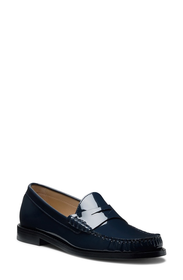 スチュアート ワイツマン レディース シューズ スリッポン・ローファー Stuart Weitzman Lottie Penny Loafer Nice Blue Patent 青碧