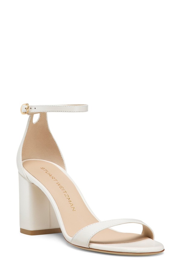 スチュアート ワイツマン レディース シューズ 踵 サンダル Stuart Weitzmanudist Block 75 Sandal Cream 皮膚軟化剤