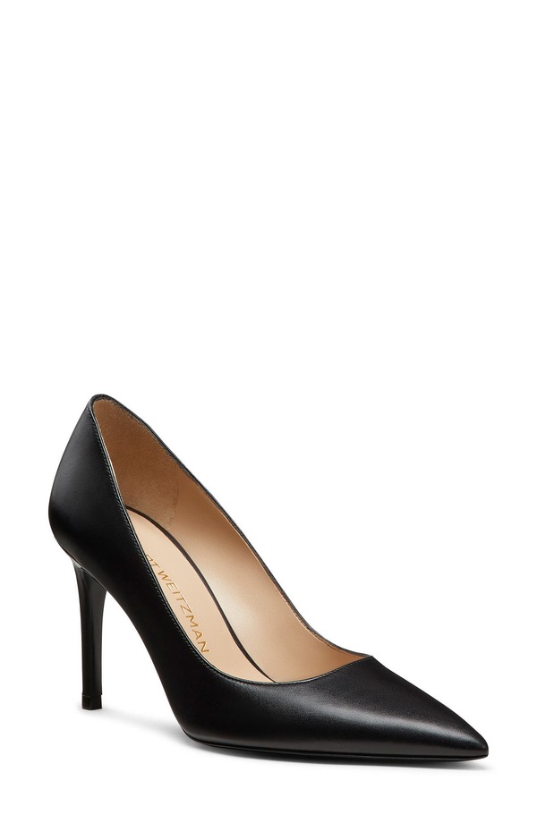 スチュアート ワイツマン レディース シューズ 踵 Stuart Weitzman Stuart Power 85 Pump Black 黒いこと