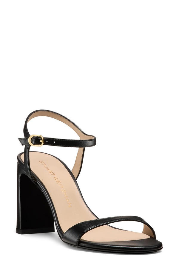 スチュアート ワイツマン レディース シューズ 踵 サンダル アンクル Stuart Weitzman Babette 85 Ankle Strap Sandal Black 黒いこと