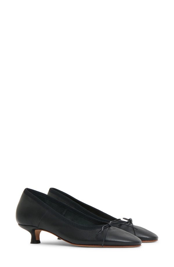 マンサーガブリエル レディース シューズ 踵 Mansur Gavriel Ballerina Kitten Heel Pump Black 黒いこと