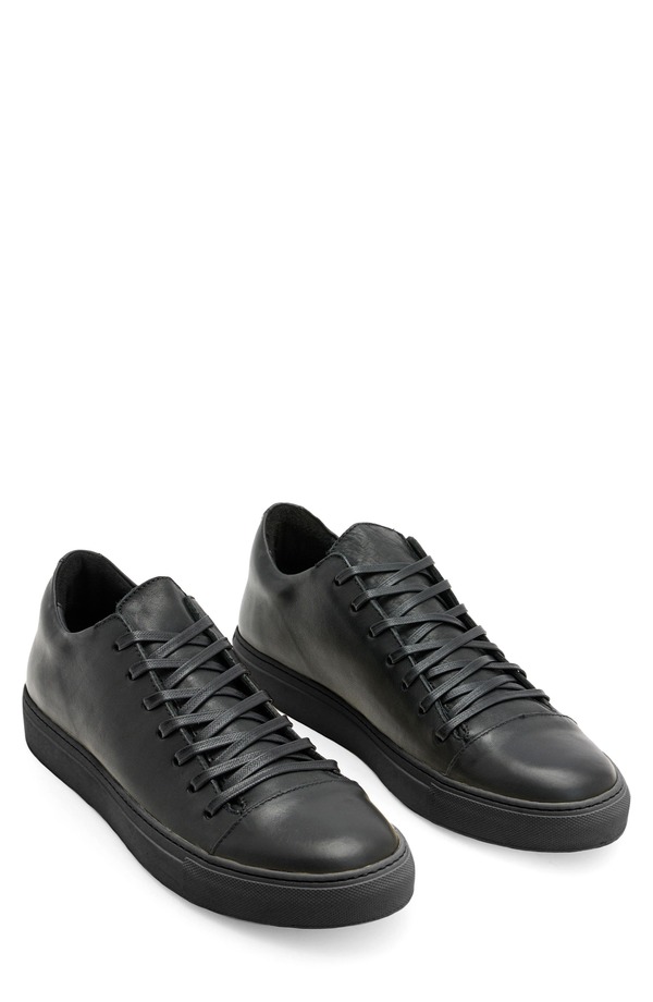 ジョンバルベイトス メンズ シューズ スニーカー なめし革 John Varvatos Reed Low Top Leather Sneaker Black 黒いこと