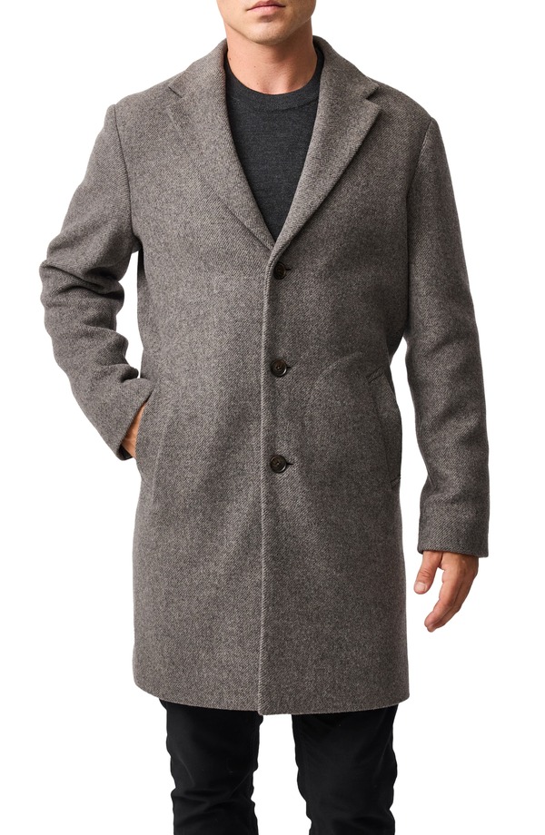 ロッドアンドグン メンズ アウター ジャケット・ブルゾン ウール コート Rodd & Gunn Colwood Wool Blend Twill Coat Mink ミンク｜ReVida 店
