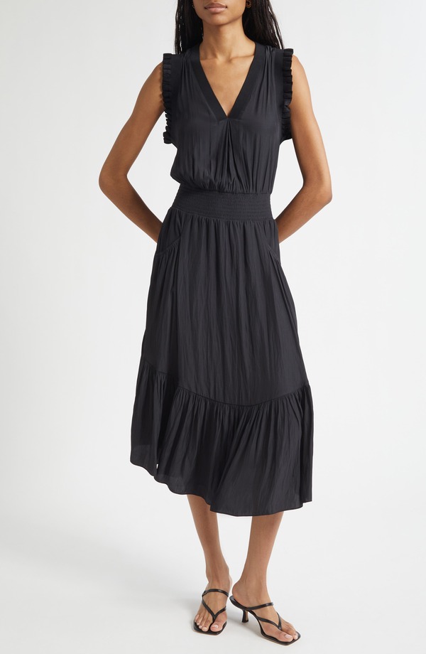 レイミー ブルック レディース トップス ワンピース A ライン ノースリーブ Ramy Brook Coco Sleeveless A-Line Dress Black ブラック