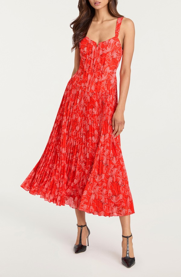 サンク セプト レディース トップス ワンピース フラワー柄 プリント ノースリーブ マキシ フラワー Cinq Sept Botanical Floral Print Sleeveless Maxi Dress Bisou Multi マルチカラー