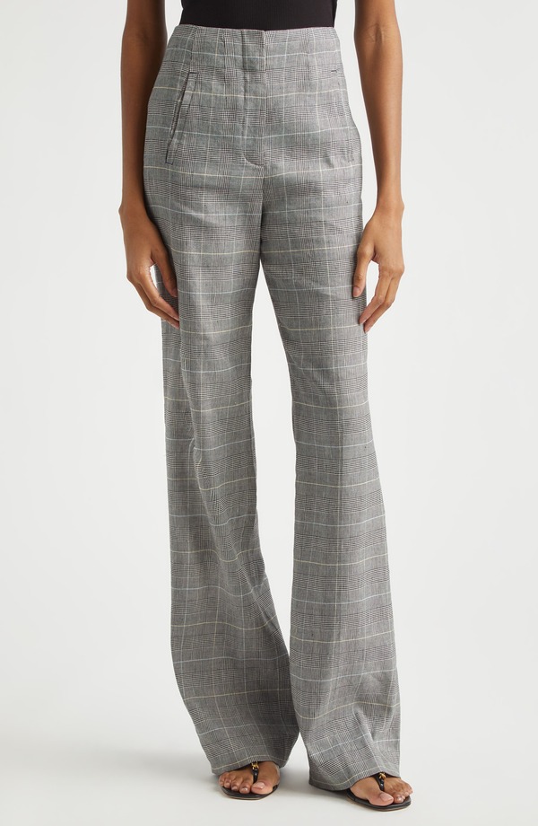 ヴェロニカ ベアード レディース ボトムス レギンス ワイドレッグ ご機嫌酉の方角 ズボン下 Veronica Beard Jude High Waist Wide Leglen Plaid Pants Black Multi 黒いこと