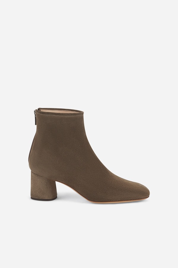 エージーエル レディース シューズ ブーツ・レインブーツ アンクル 踵 AGL Olga Wateresistant Velour Ankle Boot witheel Taupe トープ
