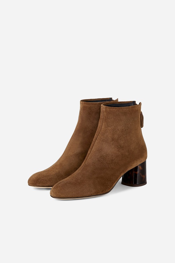 エージーエル レディース シューズ ブーツ・レインブーツ アンクル 踵 AGL Veta Precious Ankle Boot witheel Cognac