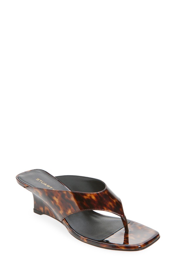 スチュアート ワイツマン レディース シューズ ヒール サンダル Stuart Weitzman Vinnie 50 Wedge Thong Sandal Classic Beige ベージュ 77,990円