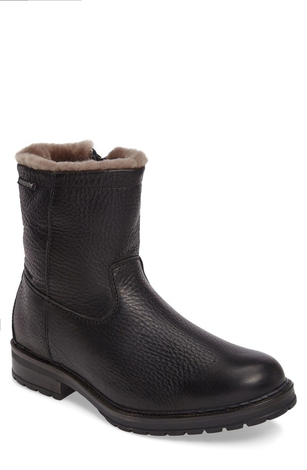 メフィスト メンズ シューズ ブーツ・レインブーツ Mephisto Leonardo HydroProtect Waterproof Genuine Shearling Lined Boot Black Montana ブラック|ReVida 店