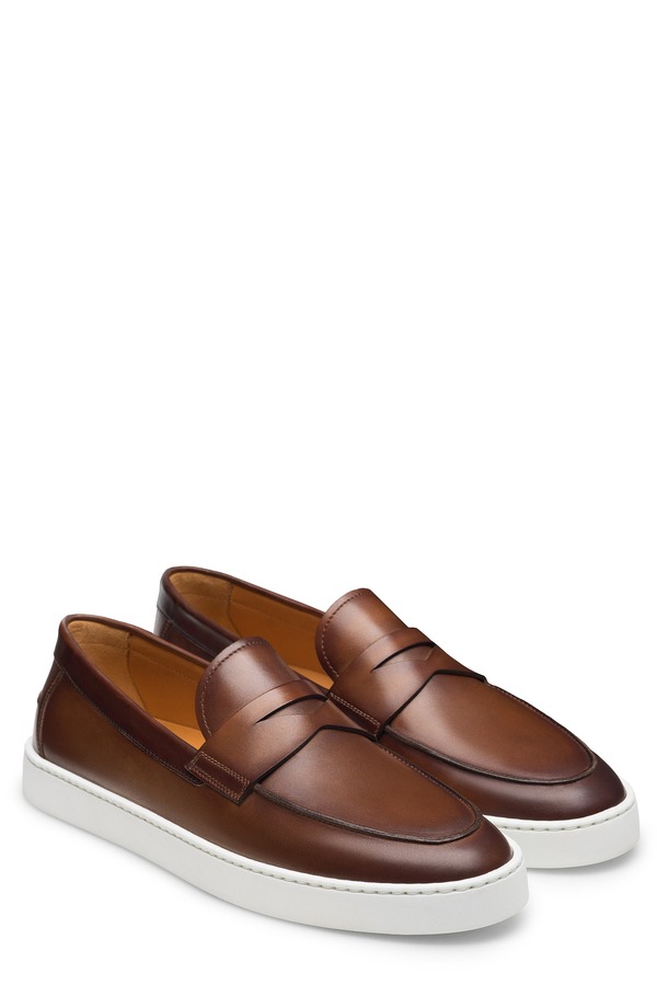 マグナーニ メンズ シューズ スリッポン・ローファー スニーカー Magnanni Lawford FLX Loafer Sneaker Tabaco